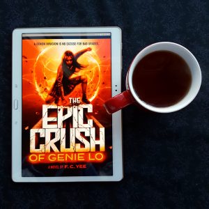 The Epic Crush of Genie Lo, F.C. Yee, Earl Grey Editing, books and tea, tea and books, superhero YA