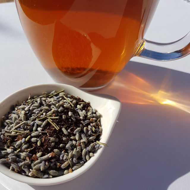 Lavender tea, Lyndock Lavender Farm, loose-leaf tea, Loose-leaf Links, Earl Grey Editing