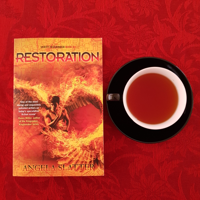 Restoration, Angela Slatter, Verity Fassbinder, Earl Grey Editing, books and tea, tea and books