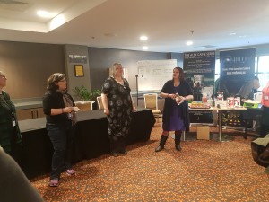 Elanor Matton-Johnson, Tansy Rayner Roberts, Tehani Wessely, Bounty, Mocklore, book launch, Conflux 12, Red Fire Monkey