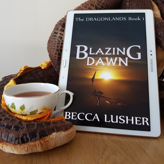 Blazing Dawn, Becca Lusher, books and tea, tea and books, dragons, Earl Grey Editing
