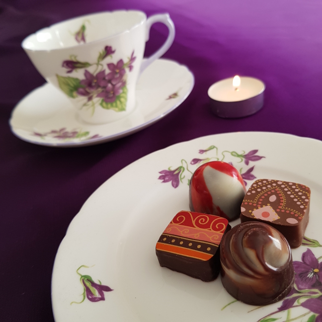 Earl Grey Editing, Mornington Peninsula Chocolates, teacup, tea and chocolate